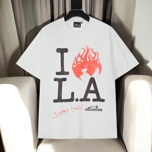 hellstar round neck short sleeve t-shirt